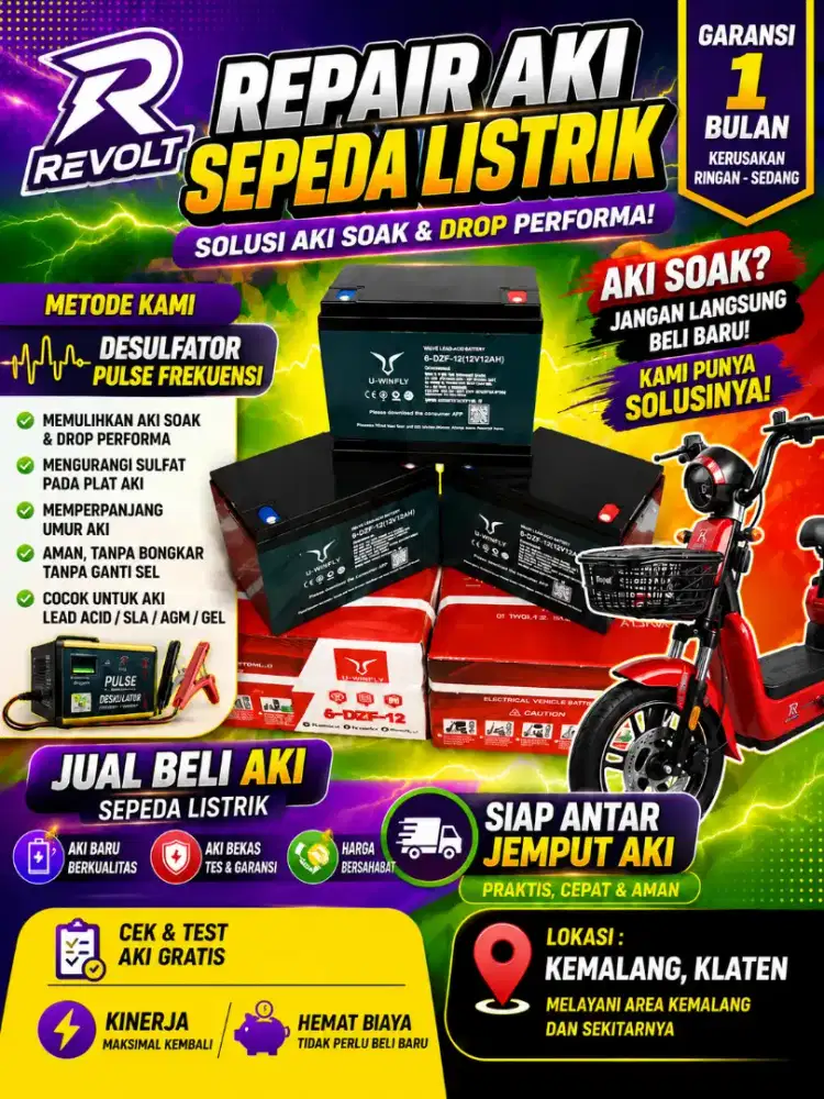 service aki sepeda listrik