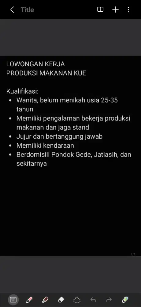 LOWONGAN KERJA PRODUKSI KUE