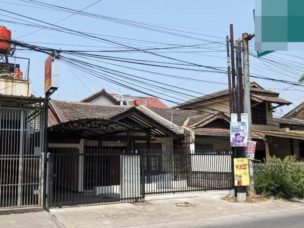 Sewa Rumah Luas Pinggir Jalan Antapani Raya dekat Gasmin Jalan Ramai Potensial Bisnis