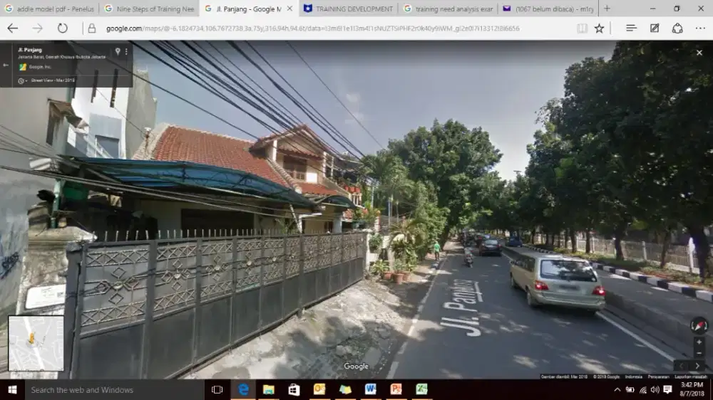Jual murah rumah pinggir jalan besar dua jalur