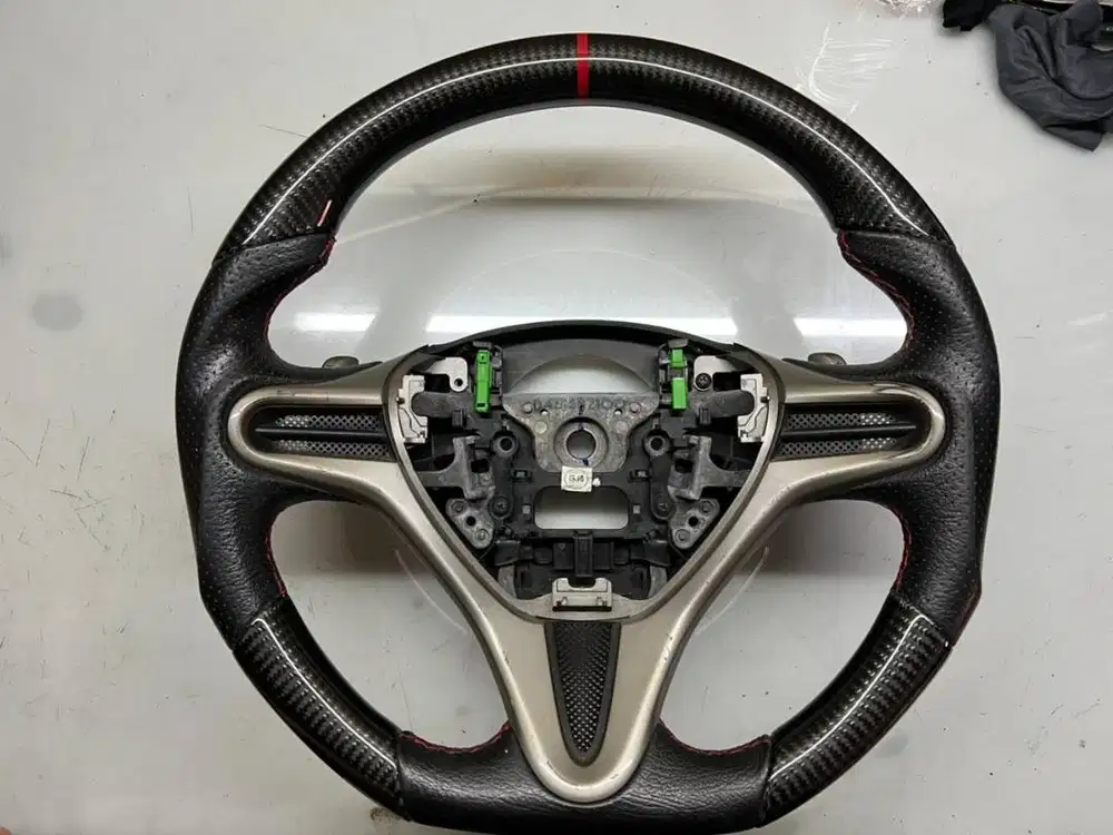 Lingkar Steer Stir Carbon Karbon Jazz, Civic FD, Freed