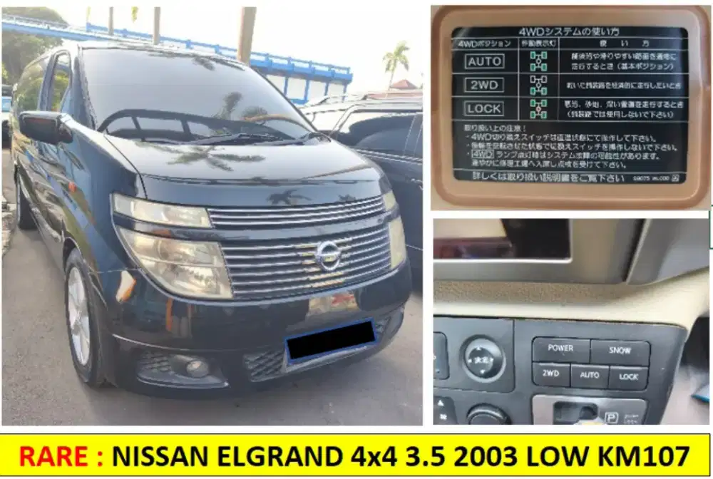 RARE Jarang Ada Nissan Elgrand 4x4 CBU 2003 V6 3500cc Pemakai