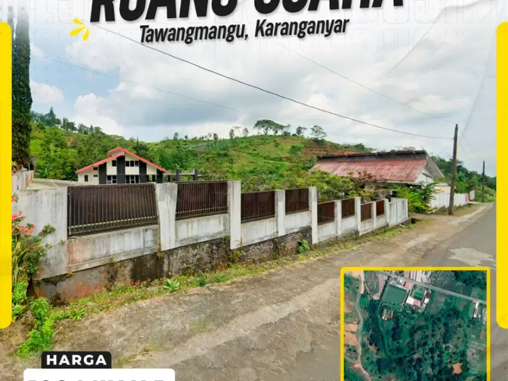 Tanah 5 Hektar Di Tawangmangu Ada Villa + Kolam Renang 7 Titik Mata Air Dan 3 Bukit