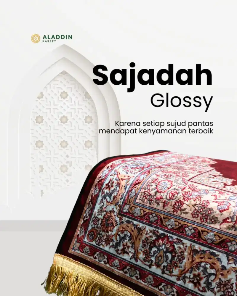 Jual Sajadah Glossy (tebal 5 mm) Ready Macam - macam Warna