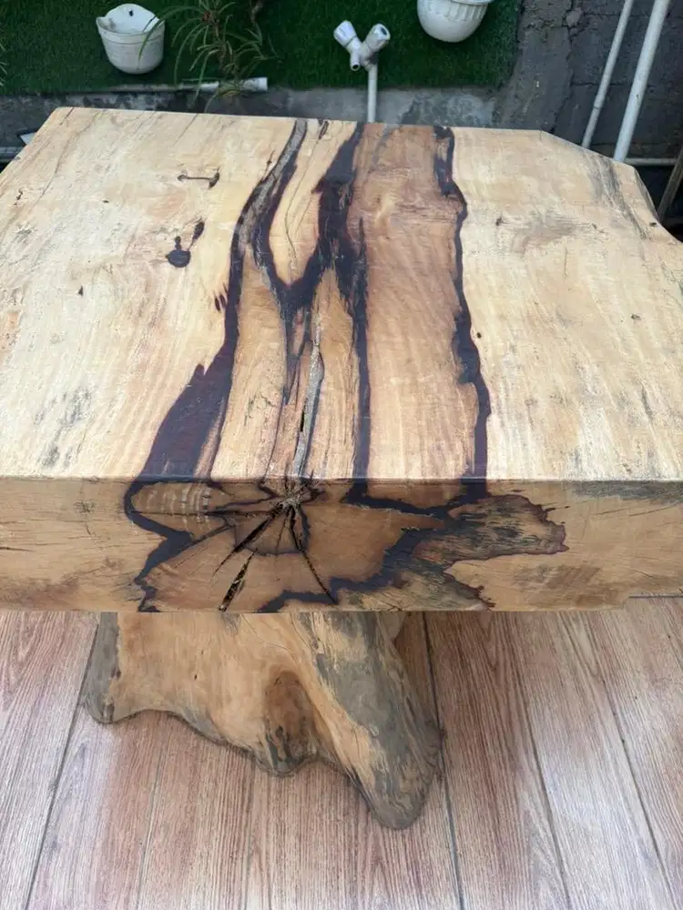 meja bangku kayu
