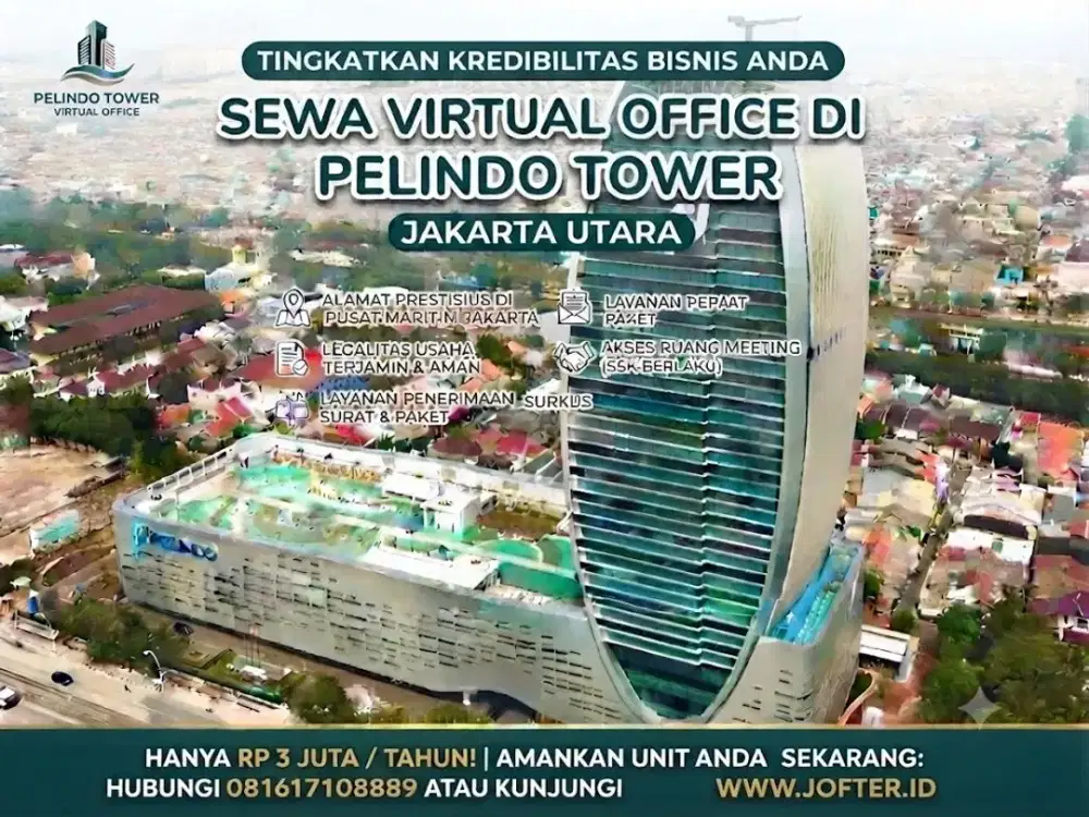 Virtual Office Strategis Lokasi Ikonik Pelindo Tower Jakarta Utara