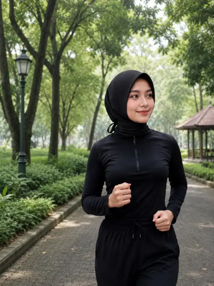 Kerudung Bergo Tali Pet Premium bahan jersy spandek Lembut nyaman