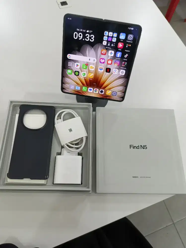 di jual oppo find N5 16/512,ponsel tertipis pertama di dunia,no minus