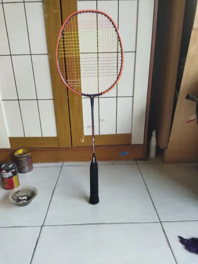 Raket badminton hart mugen tec 800 produk lama senar bg 66 ultimax