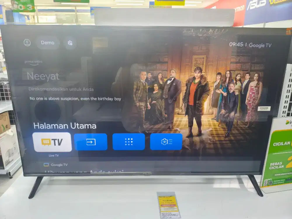 Promo TV TV iFFALCON 43 Inch 43S55 Full HD
Google TV Bisa Cicilan