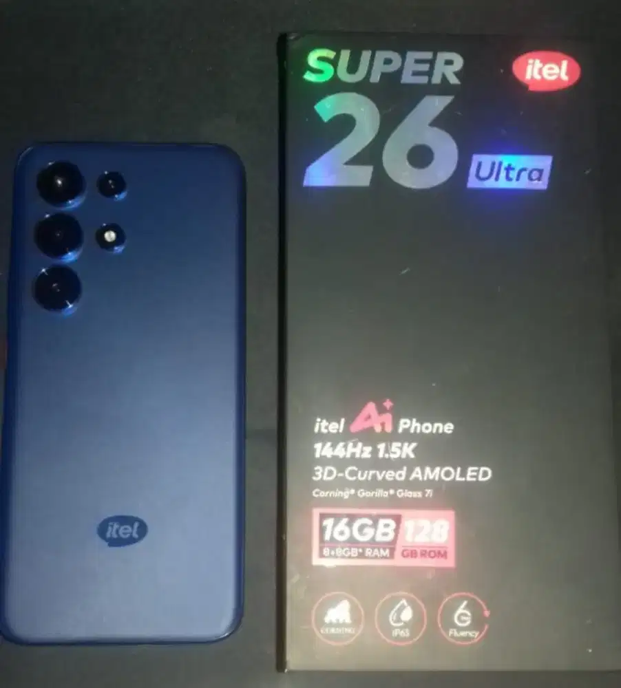 JUAL BEKAS ITEL S26 ULTRA 8/128GB LIKE A NEW (COD, NEGO HALUS)