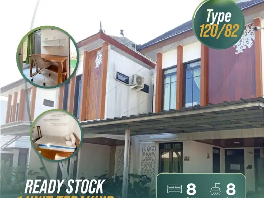 [READY] JUAL Kosan IPB (8 KAMAR, KAMPUS IPB) Kost FURNISHED di Kota Bogor Barat (TSR) DB