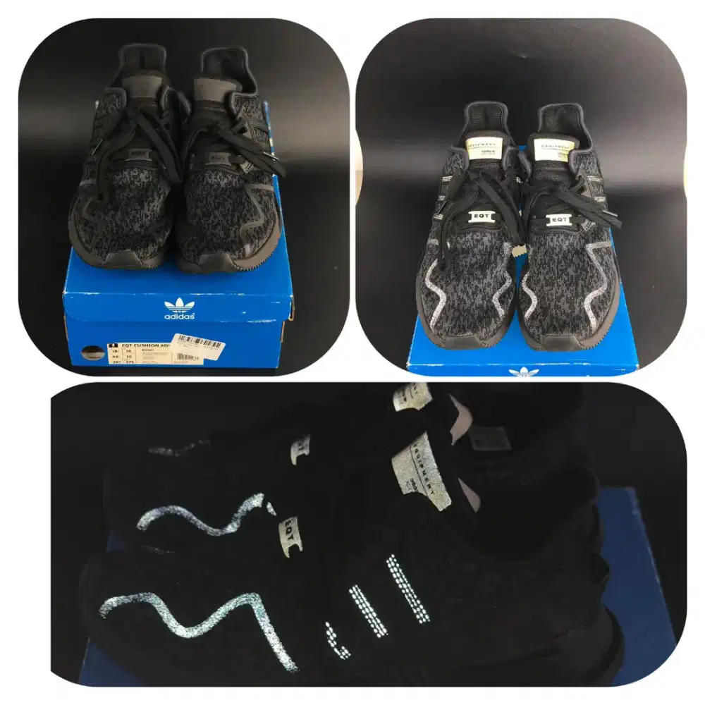 Adidas EQT Cushion ADV Triple Black Reflective Limited Edition