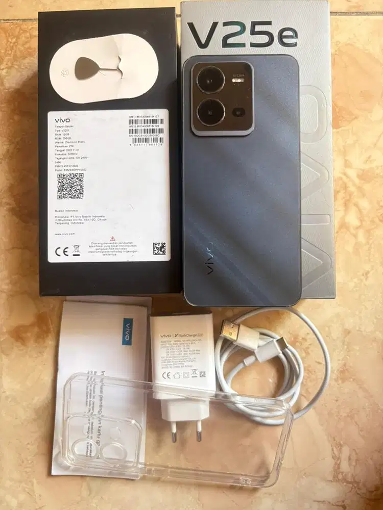 VIVO V25E RAM 12/256 GIGA NORMAL ORI NEGO TIPIS