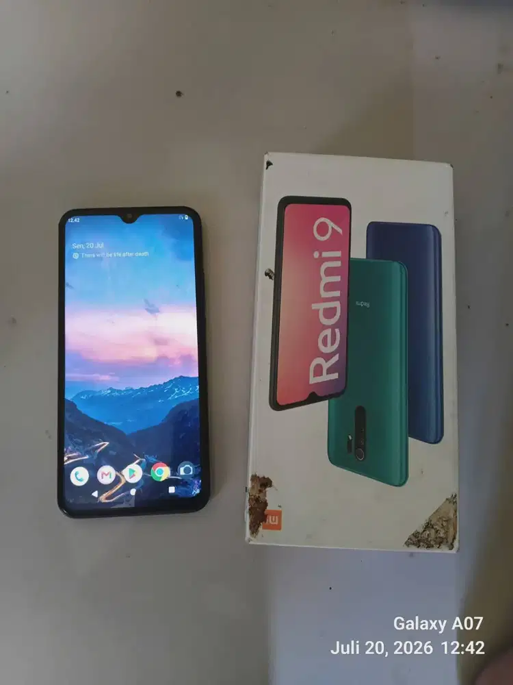 Redmi 9 bekas pemakaian sehari hari