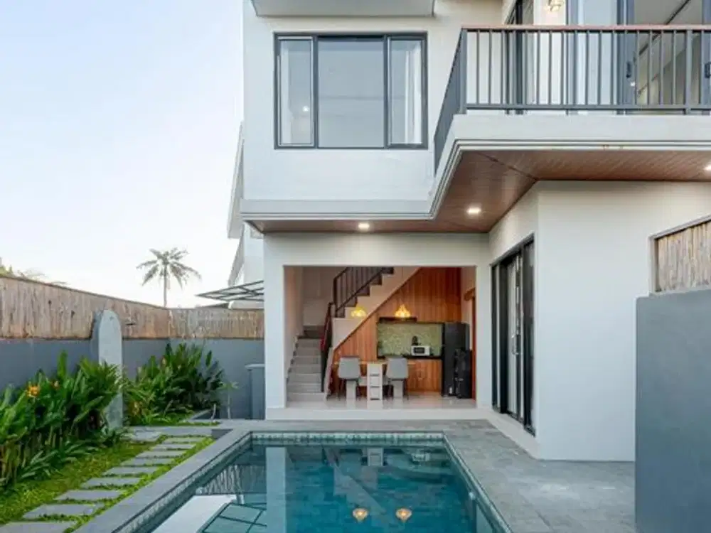 Villa Modern 3 Kamar Tidur Full Furnished Disewakan di Abianbase