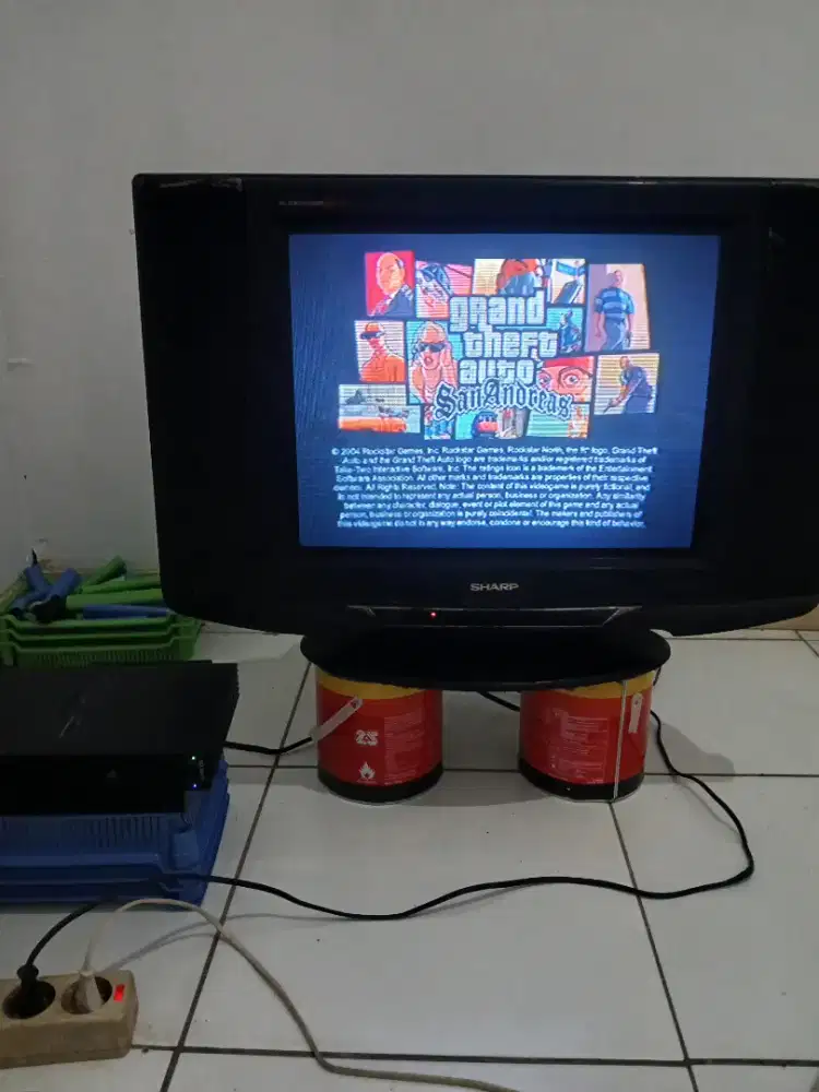 dijual ps2 beserta tv nya