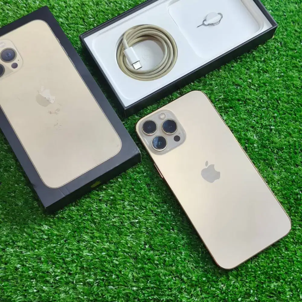 iPhone 13 Pro Max 256GB Gold batre suntikan fullset ori Ex Resmi
