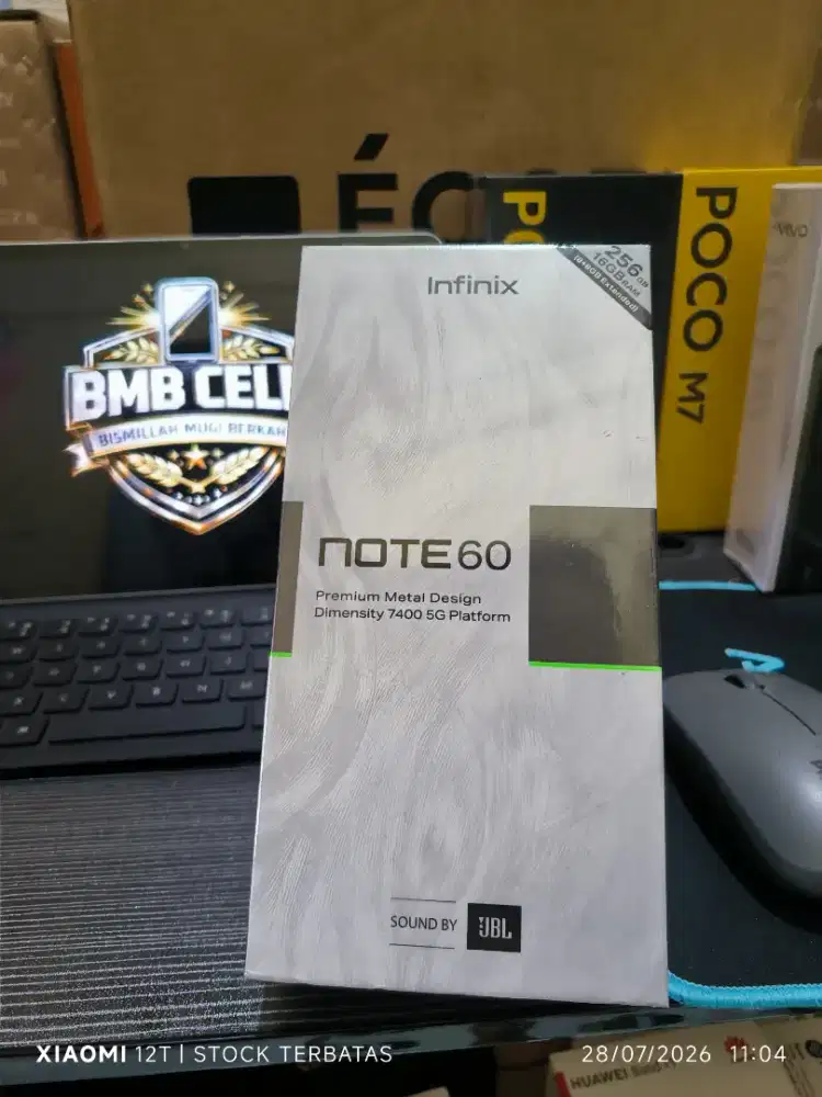 INFINIX NOTE 60 5G RAM 8GB+256GB. BNIB/BARU/SEGEL. GARANSI RESMI