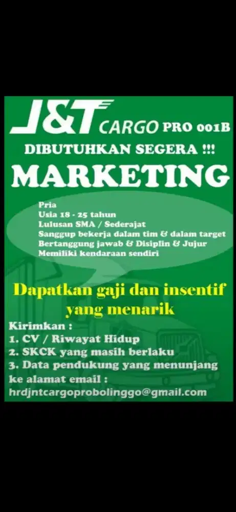 Staff gudang dan marketing