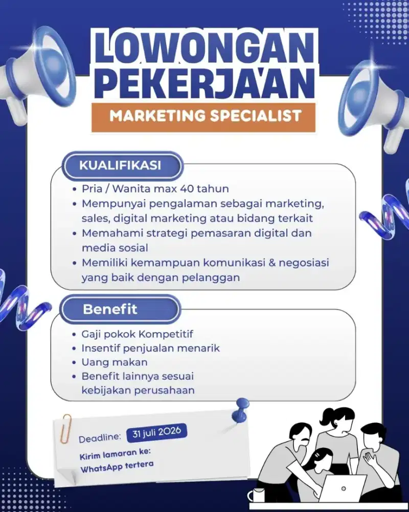 Admin Marketing Toko Sparepart Mobil