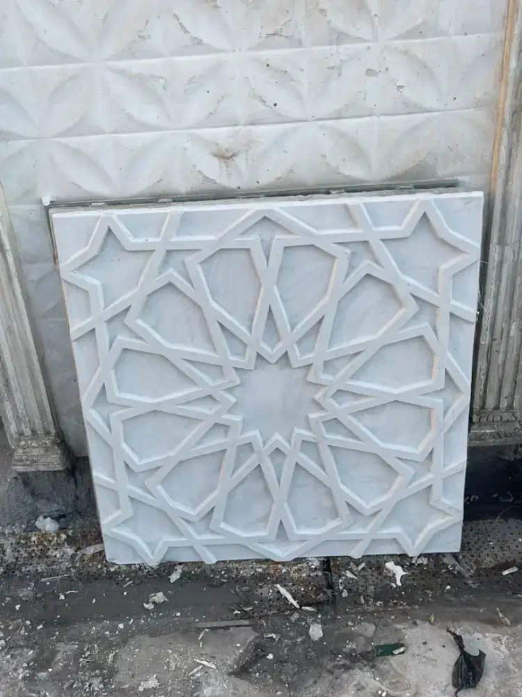 Krawangan GRC Pracetak Tebal 3cm Mihrab Masjid Kaligrafi Custom Size