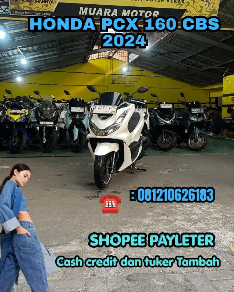HONDA PCX 160 CBS 2024 KM RENDAH