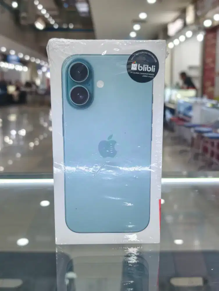 iPhone 16 128GB Blibli New segel box , Teal