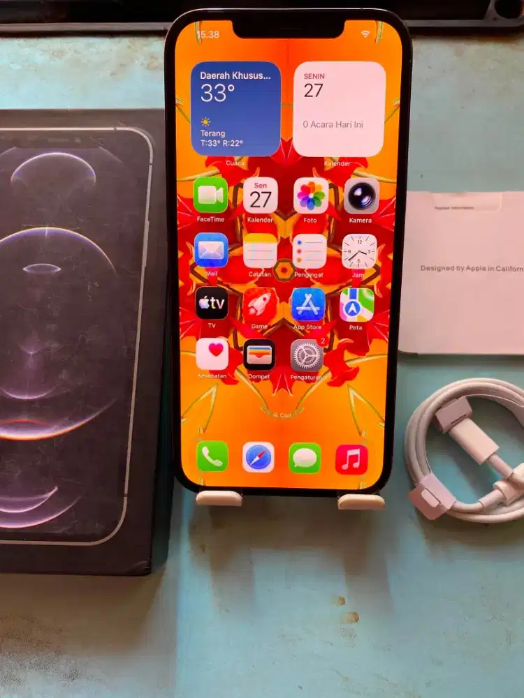 Iphone 12 Pro Max 256gb BeaCukai fulset imei permanen