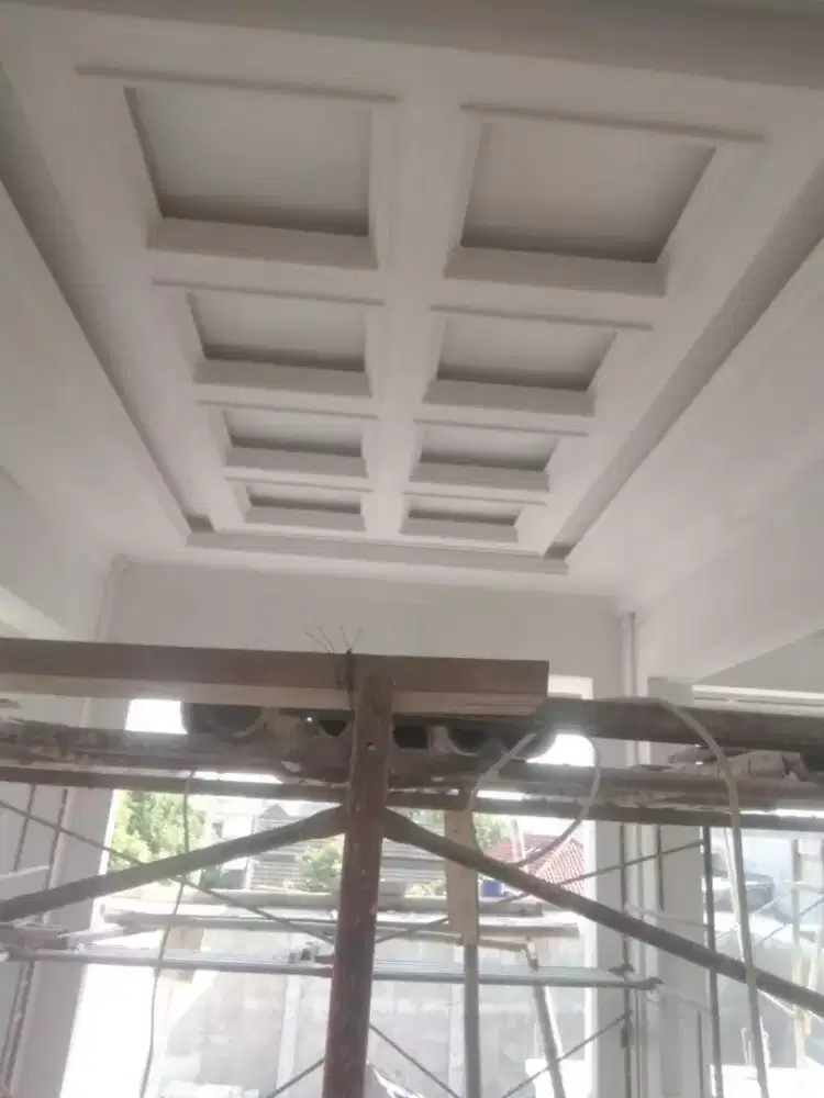 Partisi plafon PVC lis gypsum kanopi