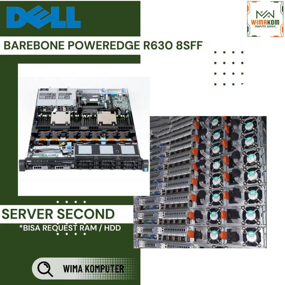 BAREBONE SERVER DELL R630 8 SFF