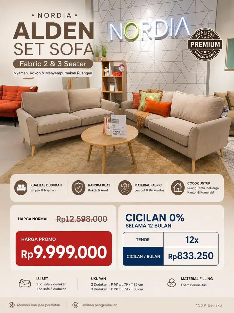 Sofa set 2 & 3 seater