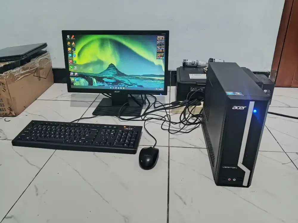 Jual PC fulset monitor LED 20 mulus i3 gen4 4/128 josjis