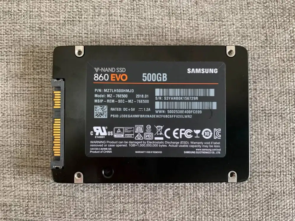 SSD SATA SAMSUNG 860 EVO 500GB Second