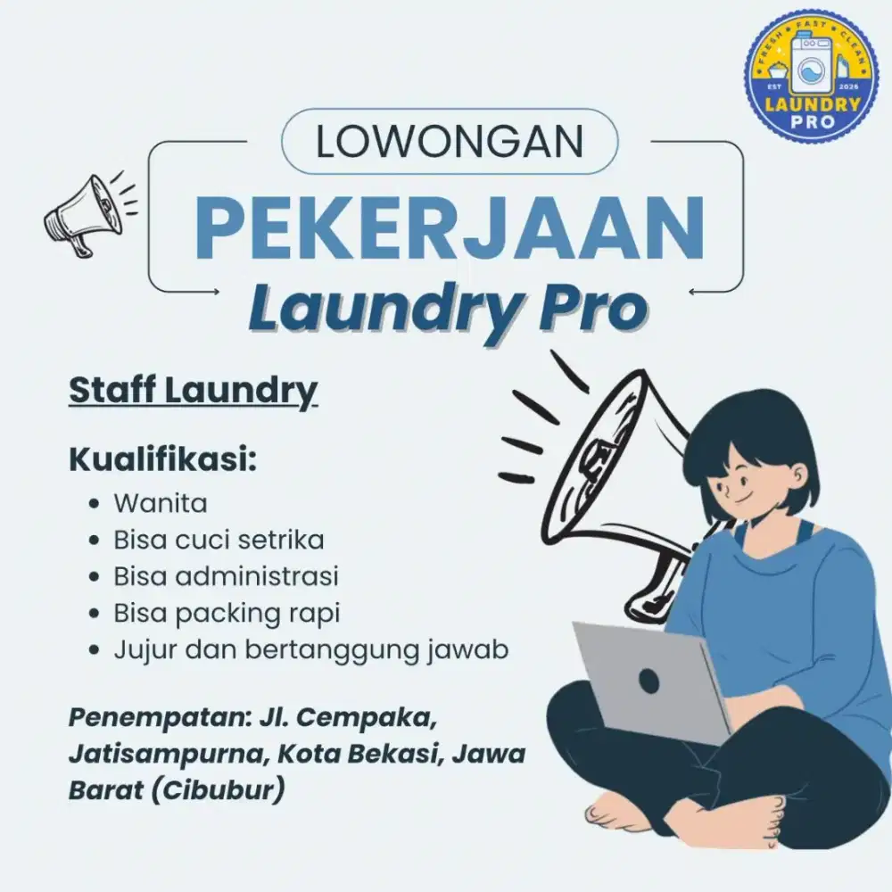 Lowongan Pekerjaan - Staff Laundry PRO