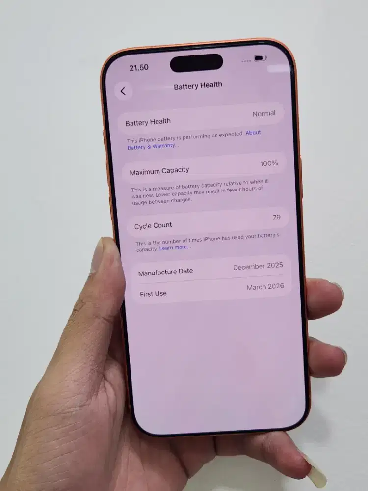Iphone 17 pro max 1TB garansi in maret 2027