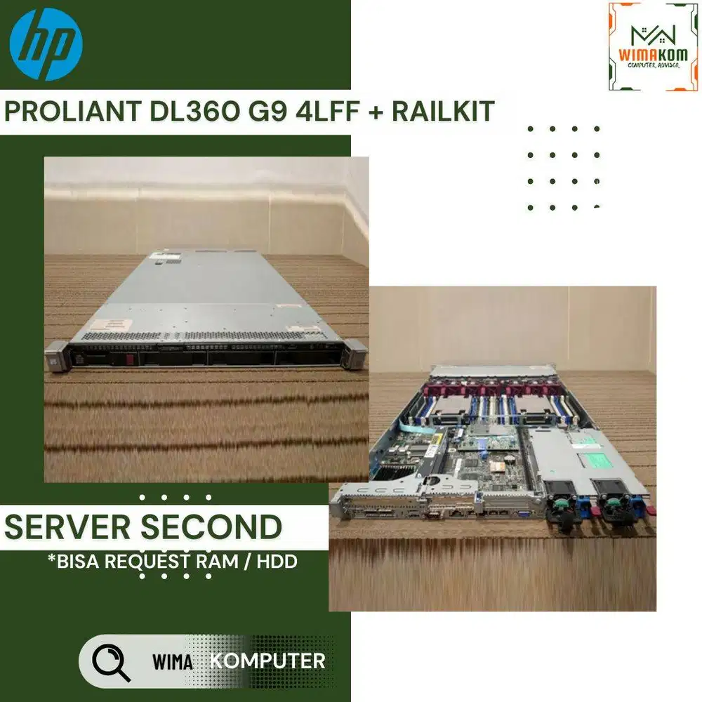 SERVER HP DL360 G9 4 LFF 2x XEON E5-2673V4 80 CORE RAM 512GB SAS 8TB