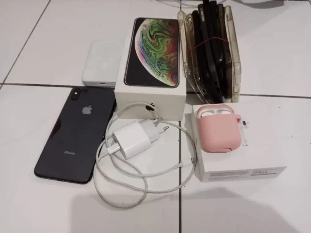 apple iphone xs max 64gb inter sinyal aman permanen bonus banyak