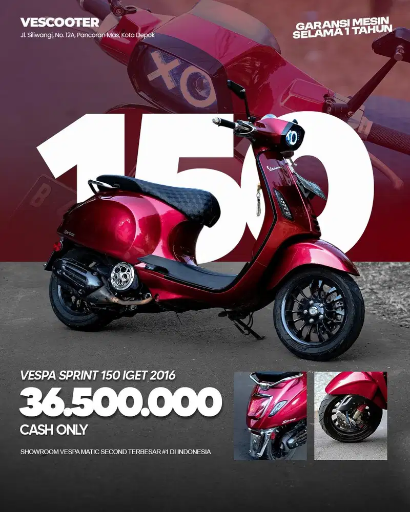 PIAGGIO VESPA MATIC SPRINT 150 IGET 2016