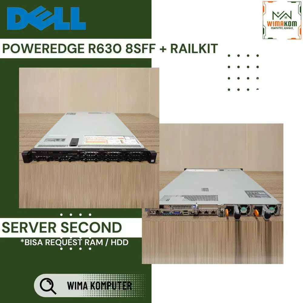 SERVER DELL R630 8 SFF 2x XEON E5-2650v4 48 CORE RAM 32GB SSD 120GB