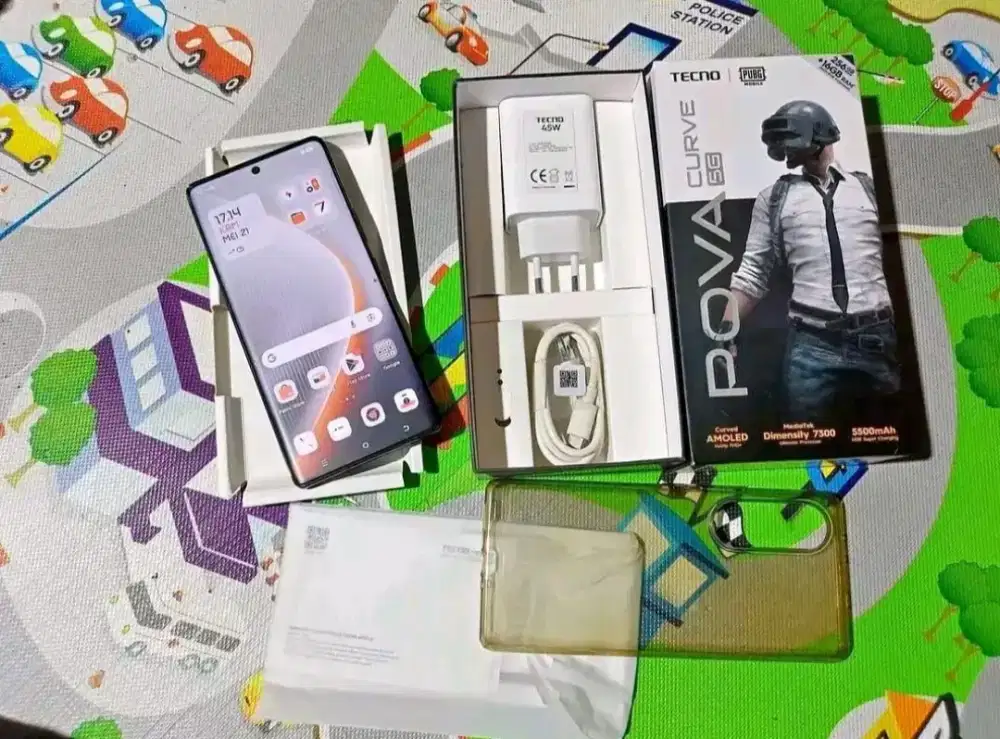 Tecno pova curve 5g ram 8/256 fullset baru pake 2 hari