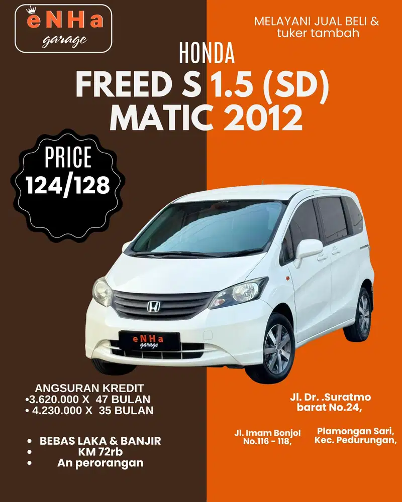 Honda Freed S 1.5 (SD) matic 2012 istimewa...