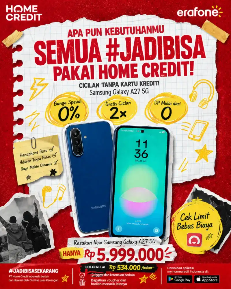 PROMO KREDIT NEW SAMSUNG GALAXY A27 5G 8/256GB TERMURAH SEKOTA PLG