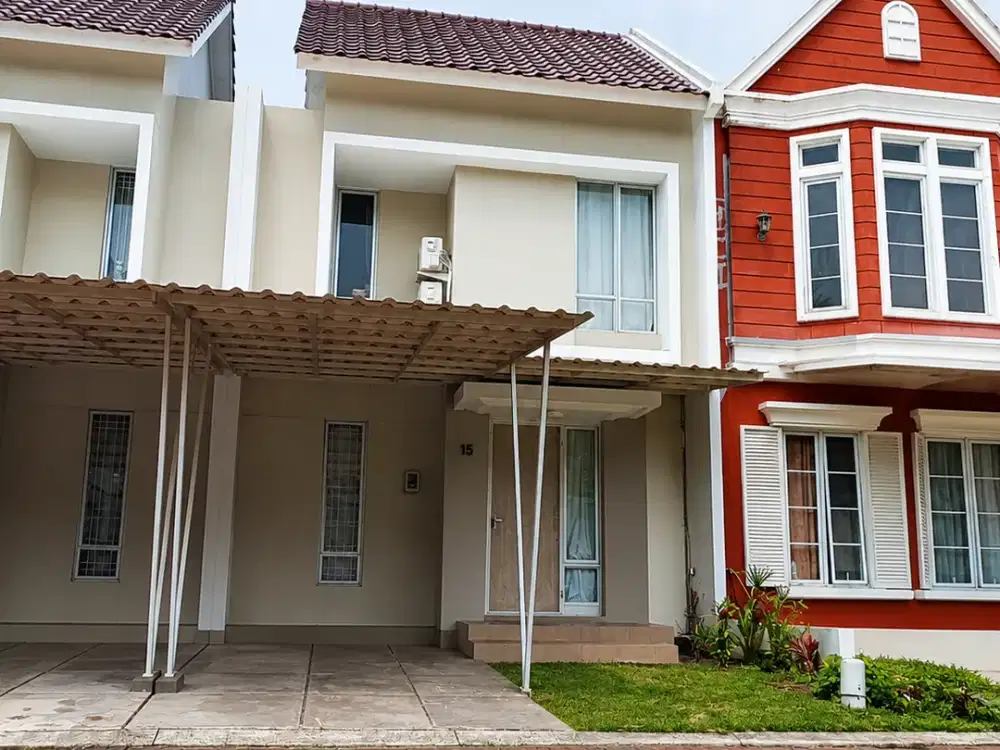 Rumah 2 Lantai Full Furnish Boston Village Aniva Gading Serpong Dekat BSD dan Tol