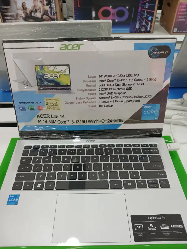 JUAL LAPTOP ACER AL14-53M-36G8/HP/LENOVO/ASUS/ZYREX/ADVAN