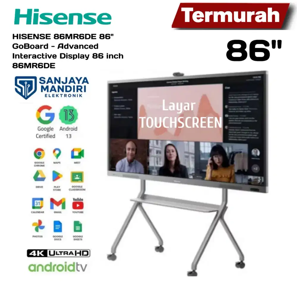 HISENSE 86MR6DE 86 GoBoard - Advanced Interactive Display 86 Inch