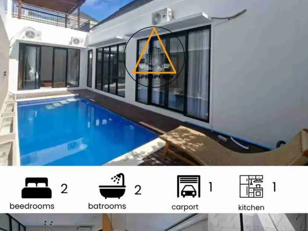 Villa for sale  2 Bedroom and Private pool in Jln Tunjung Ungasan - Bali
