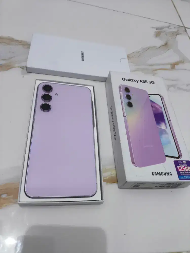 Samsung a55 ram 12/256gb fulset ori