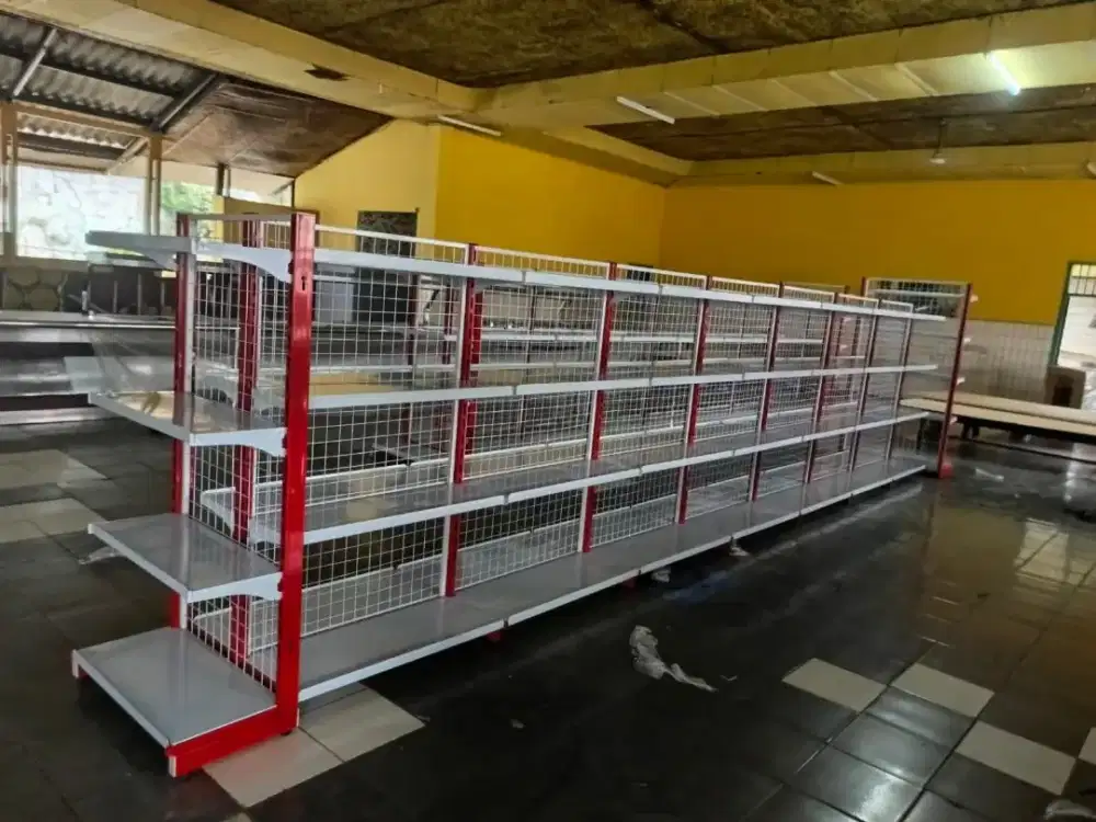 Rak minimarket buat warung makin rapi