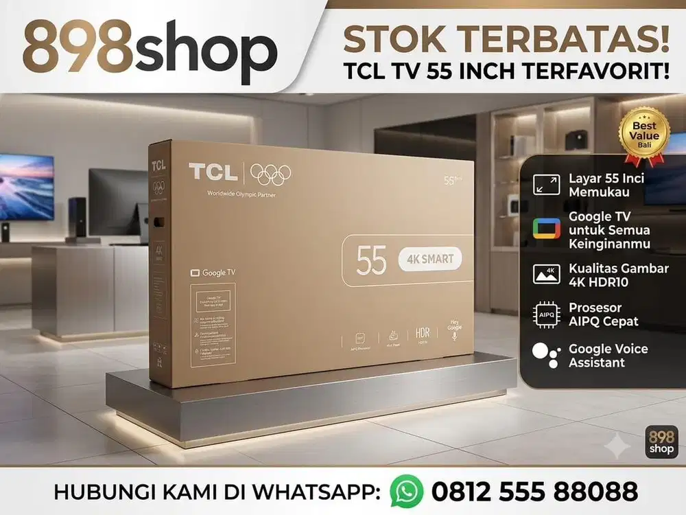 TCL TV 55 Ai 2026 Google TV Android UHD4K Dolby Audio HDMI 2.1 HVC2.0